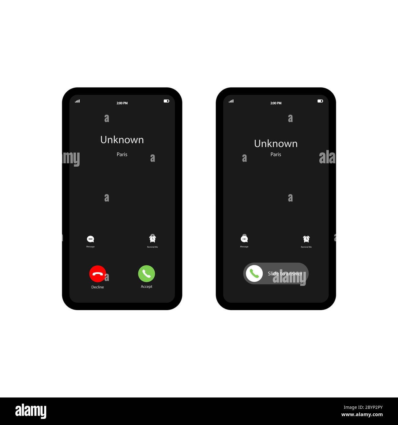 iphone incoming call psd