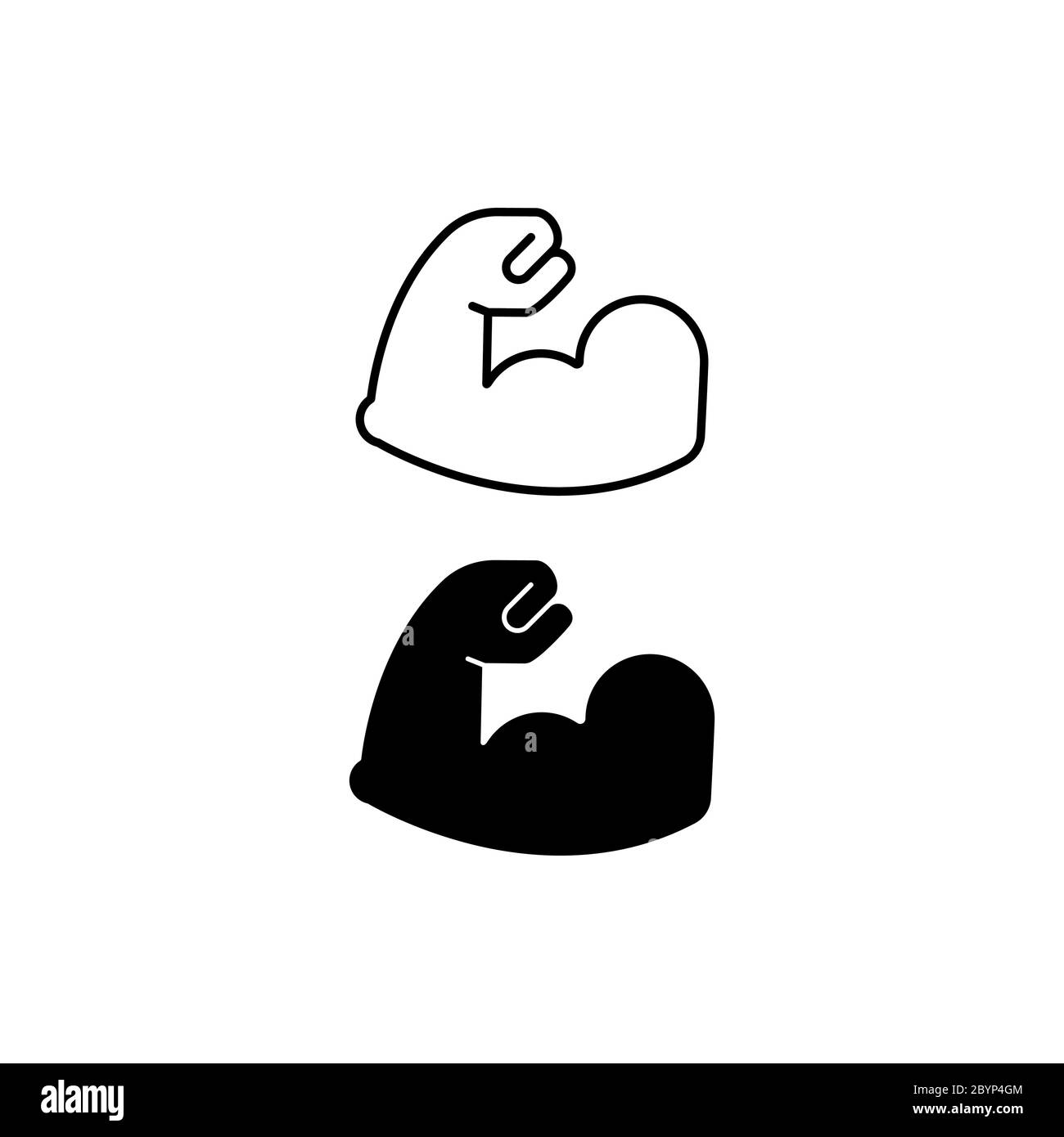 Bicep cartoon hi-res stock photography and images - Alamy