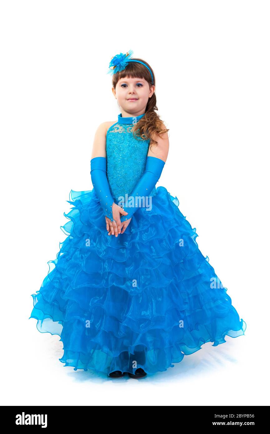 Portrait of cute smiling little girl in princess dress Stock Photo - Alamy