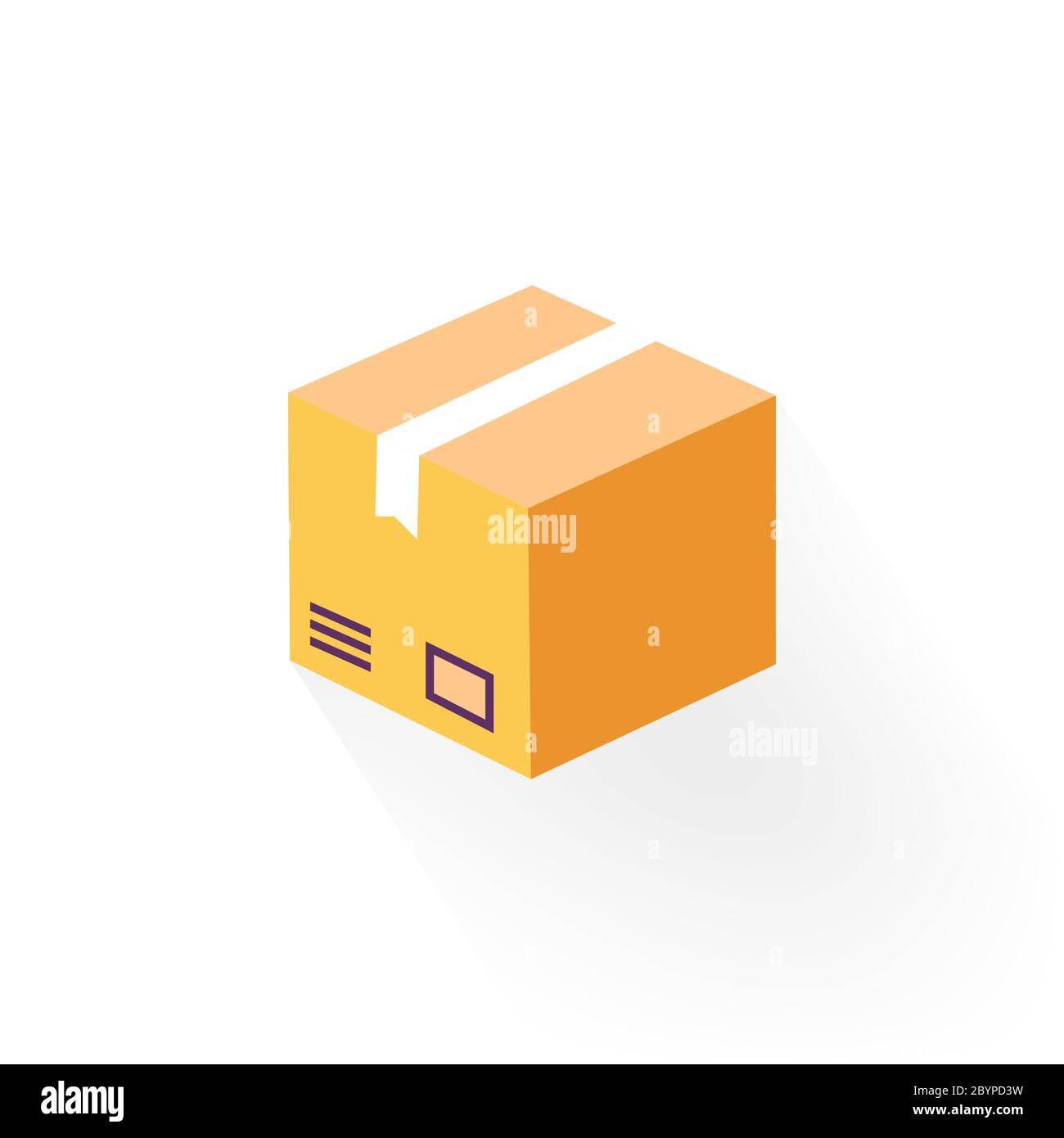 Delivery box, tracking order icon. Parcel, package on isolated