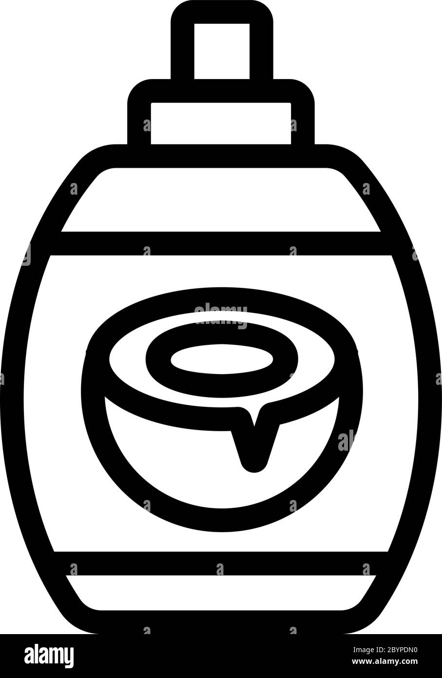coconut spray bottle icon vector outline illustration Stock Vector ...