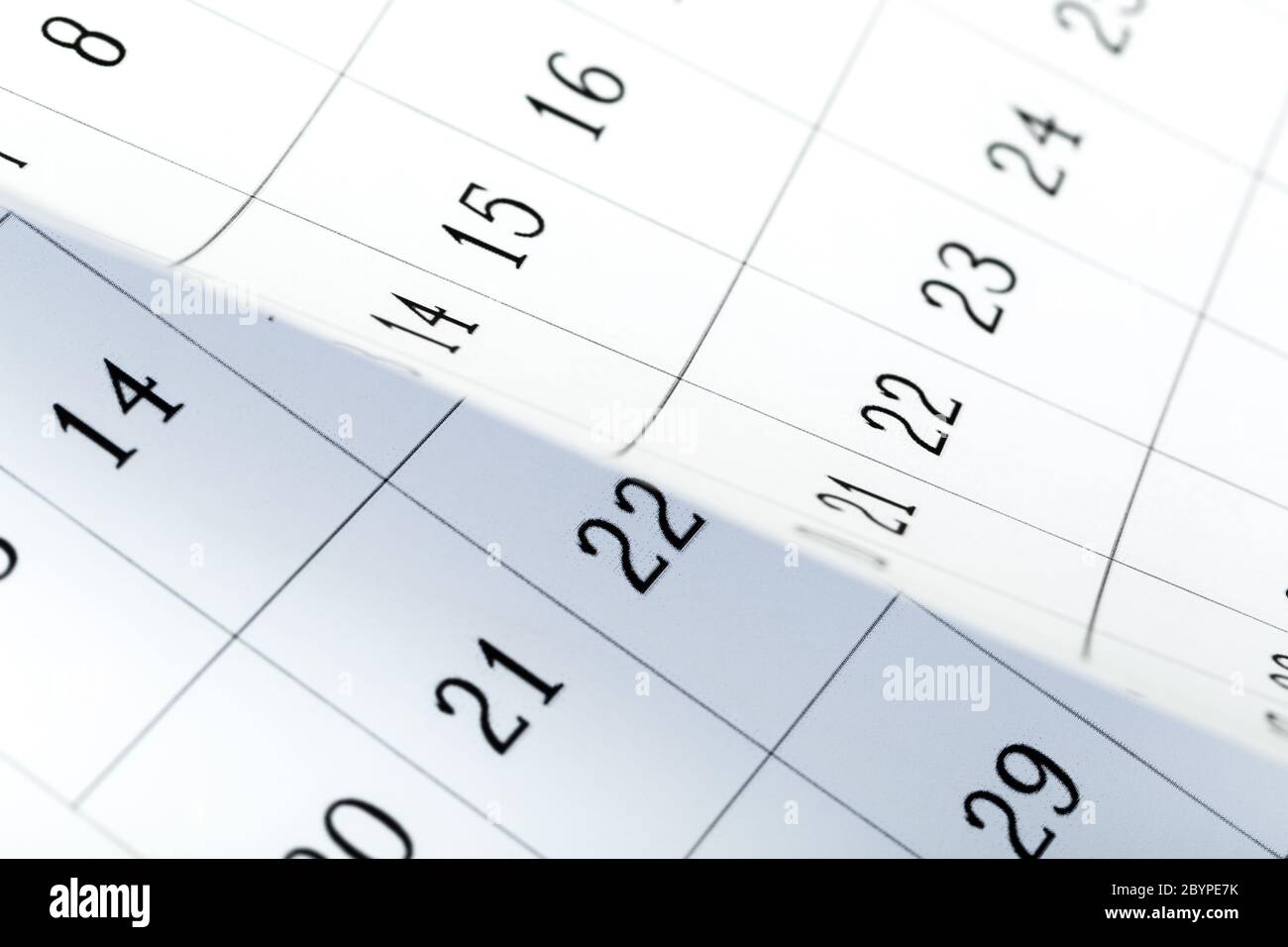 Calendar pages flipping