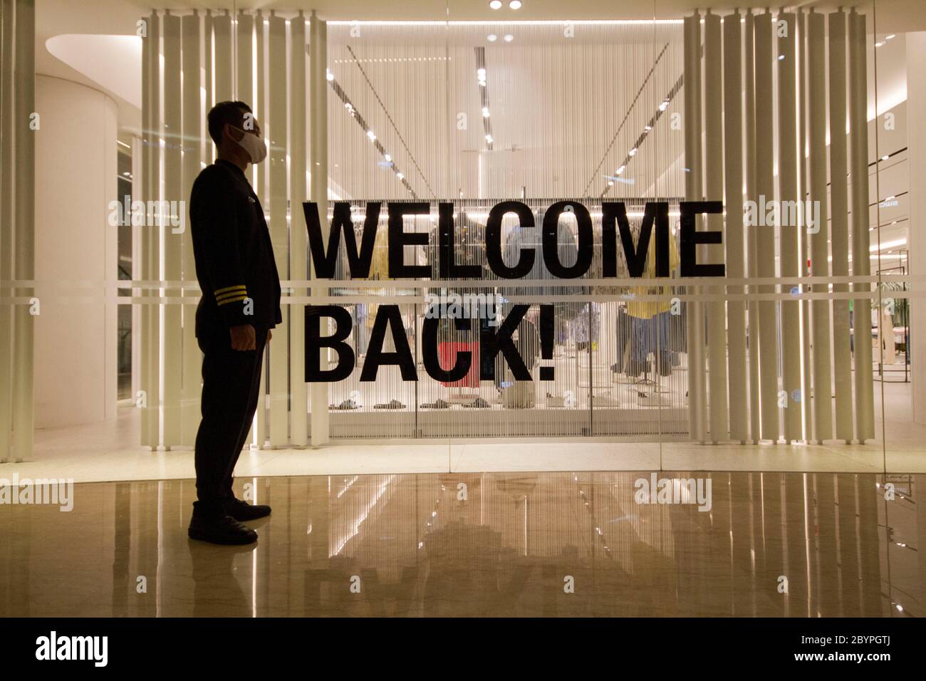 Jakarta DKI Jakarta Indonesia. 9th June 2020. A security guard