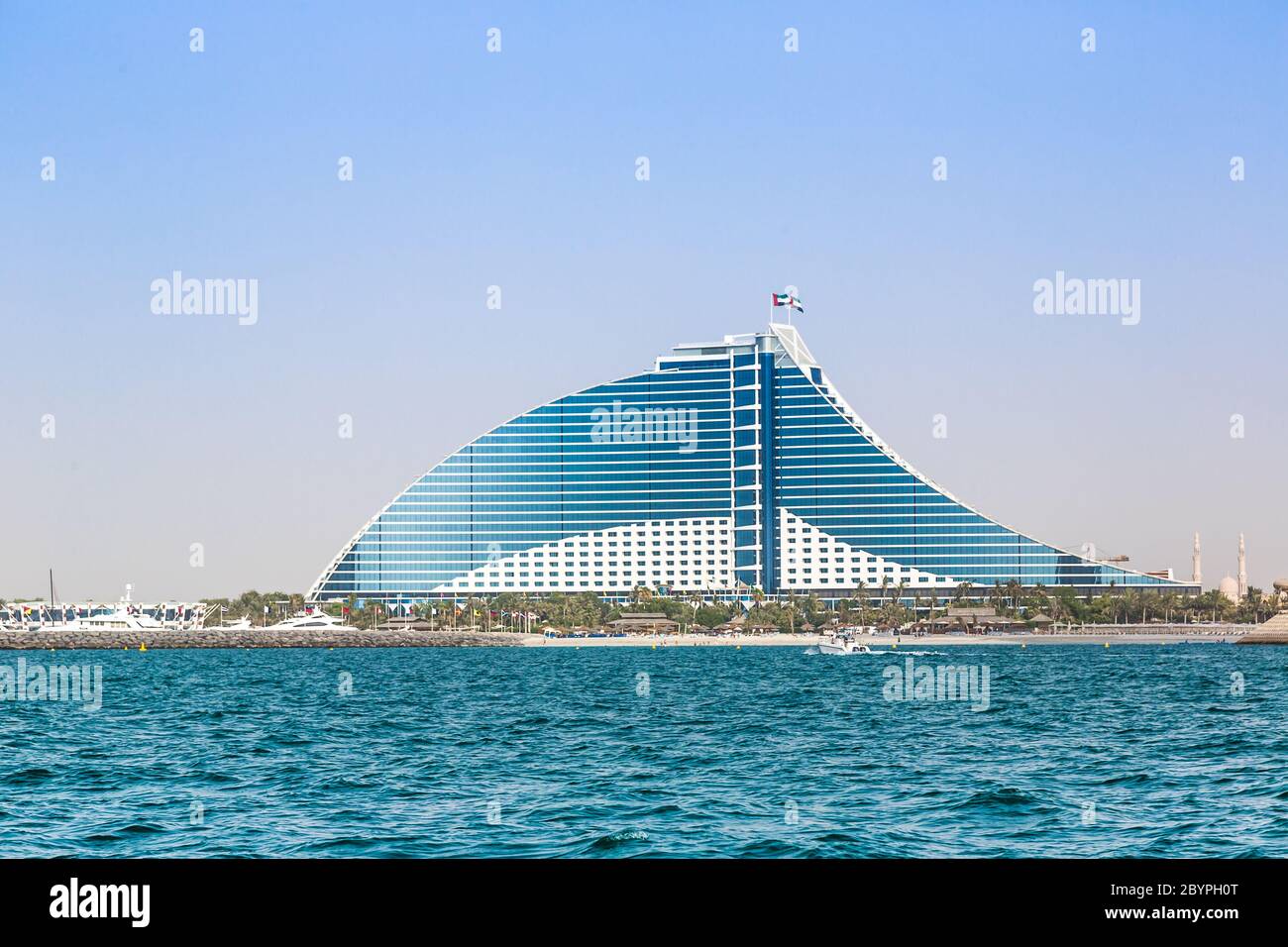 Dubai Jumeirah Beach Hotel Stock Photo
