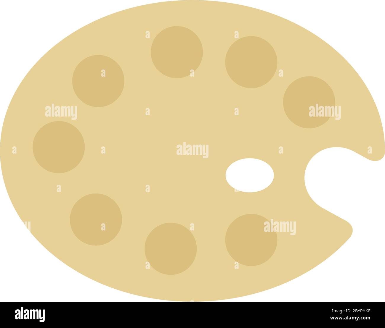 Art palette for drawing vector flat isolated Stock Vector Image & Art