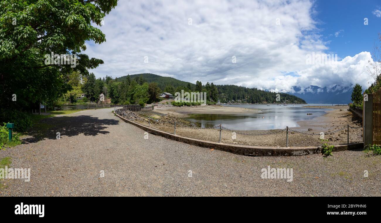 Beautiful Panoramic View of Snug Cove in Bowen Island Stock Photo Alamy