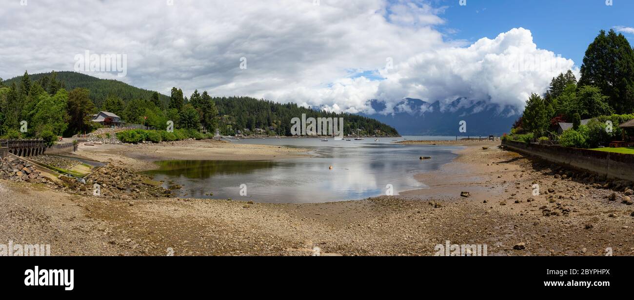 Beautiful Panoramic View of Snug Cove in Bowen Island Stock Photo Alamy