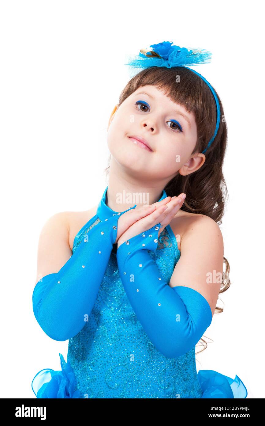 Portrait of cute smiling little girl in princess dress Stock Photo - Alamy