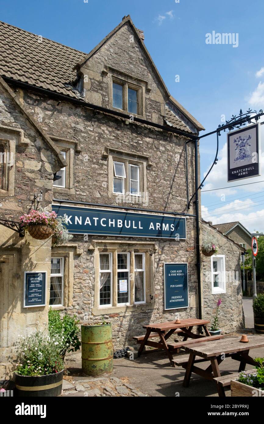 The Knatchbull Arms, A village pub in Stoke St Michael a Somerset