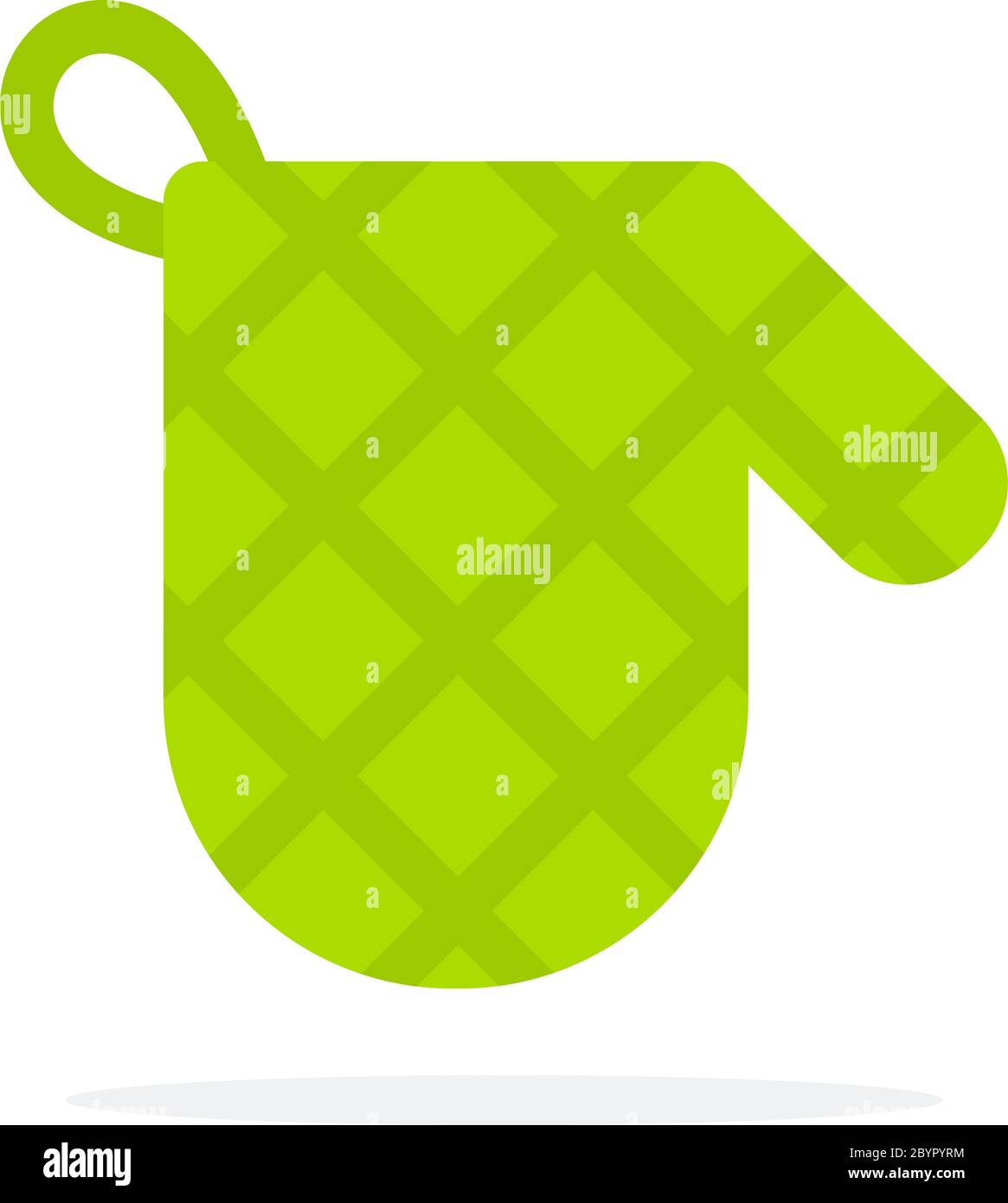 Glove for hot dishes vector flat isolated Stock Vector