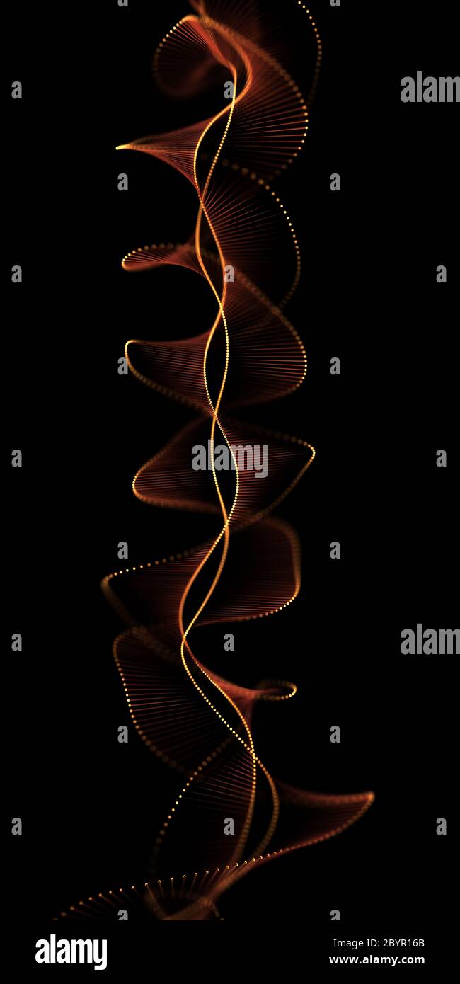 Abstract image of genetic codes DNA. Concept image for use as background. 3D illustration. Stock Photo