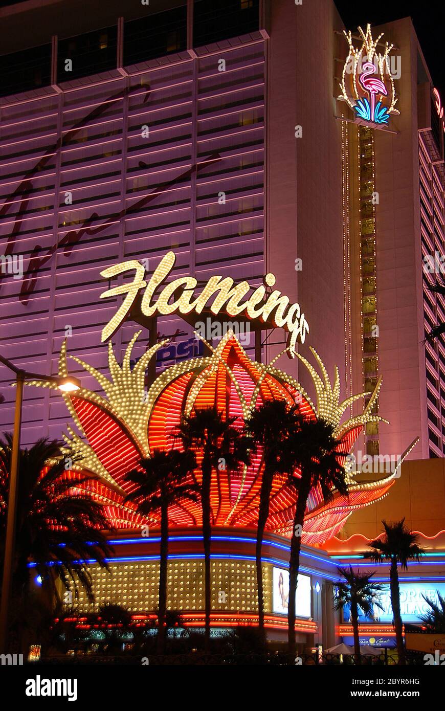 Flamingo Hotel Las Vegas 215 Hotel and most important places in Las Vegas The most beautiful place in Las Vegas Stock Photo