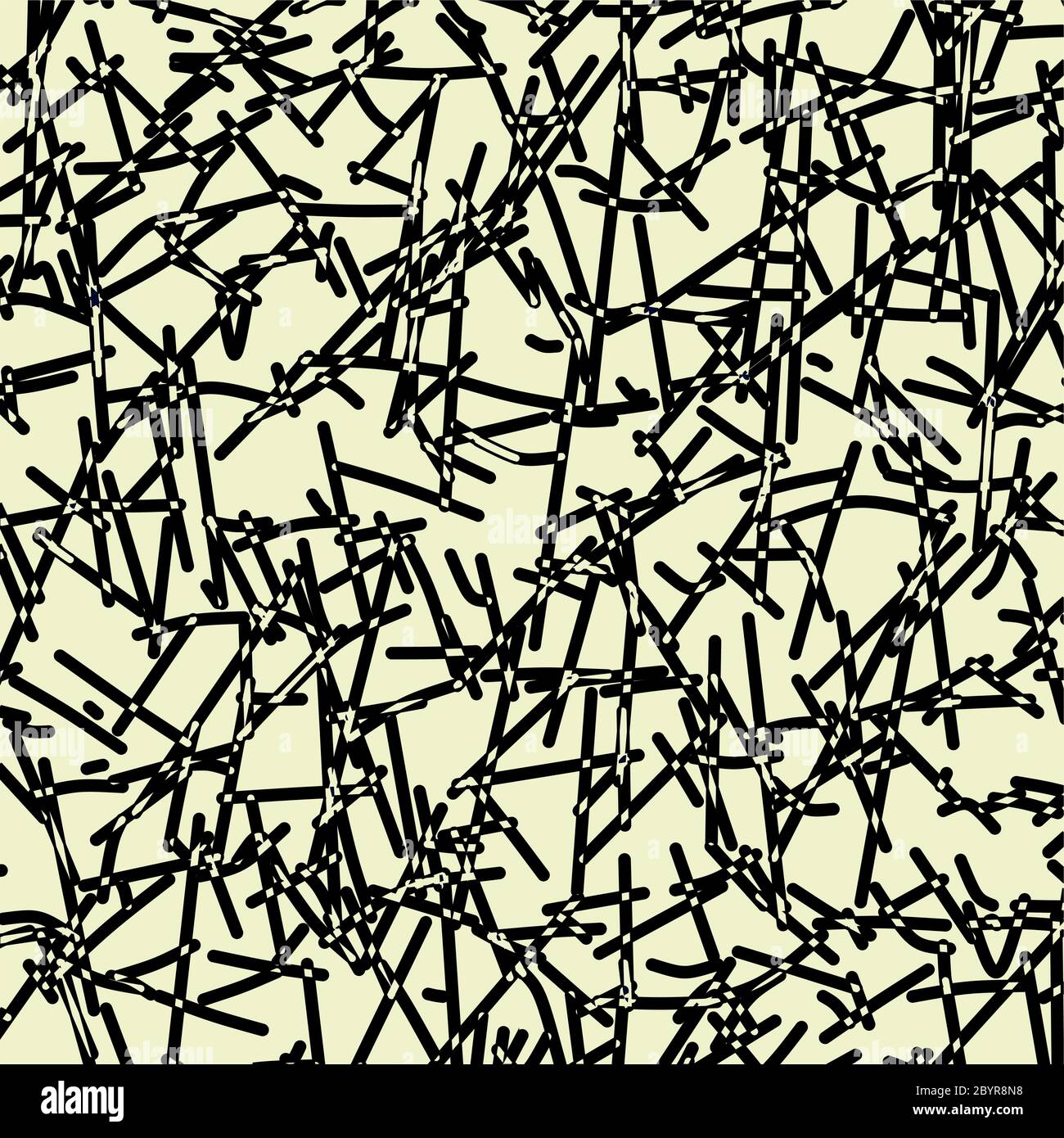 Abstract vector background. Monochrome composition of regular overlapping graphic elements. Stock Vector