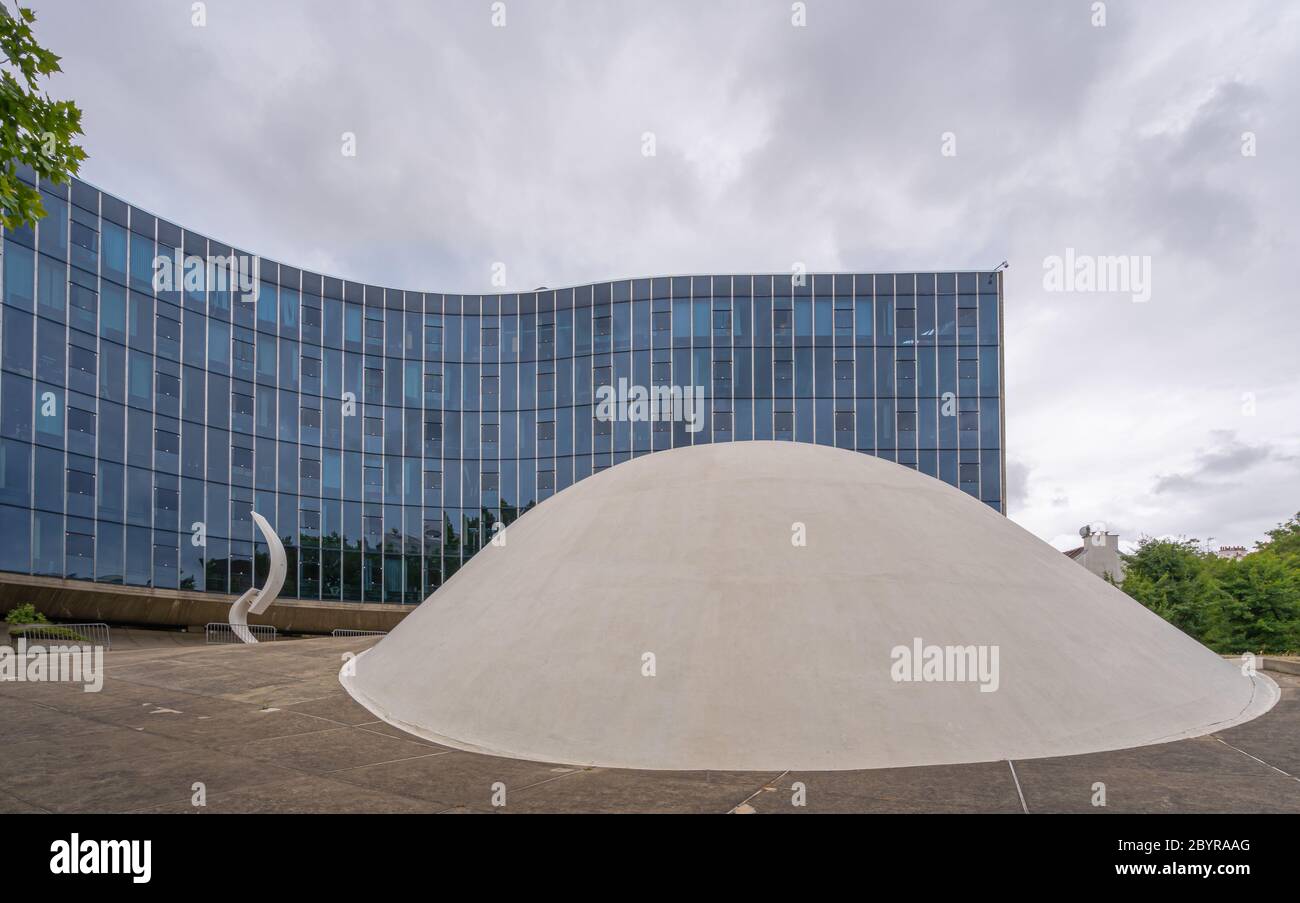 Paris, France - 06 07 2020: View of the Headquarters of the French Communist Party Stock Photo