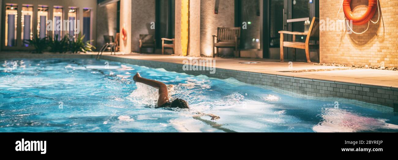 Swimming pool of condo buildings reopening after COVID19 confinement