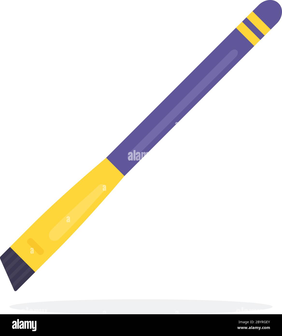 Oblique brush for drawing eyebrow vector flat isolated Stock Vector