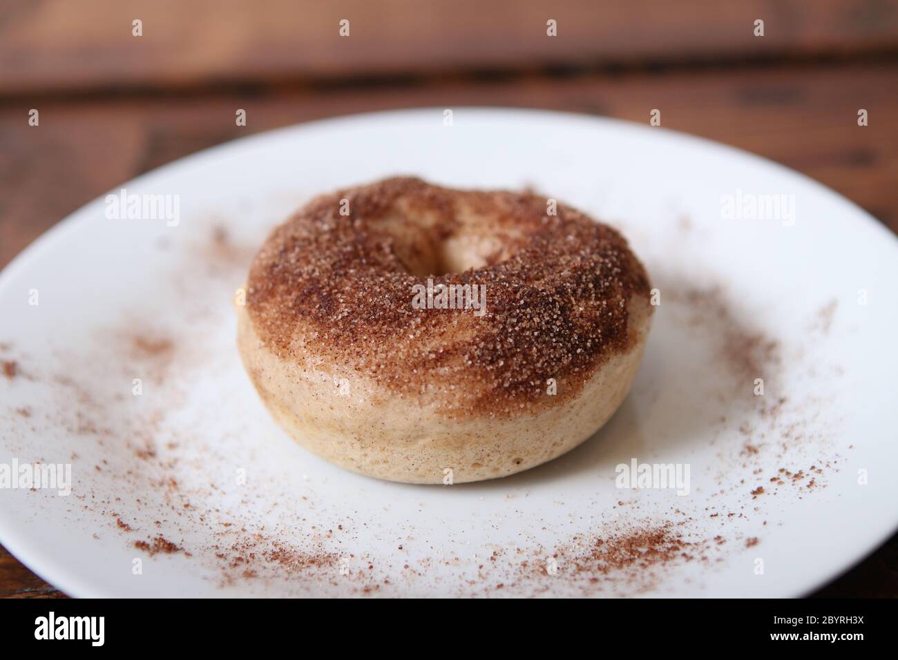 Home baked cinnamon donuts Stock Photo Alamy