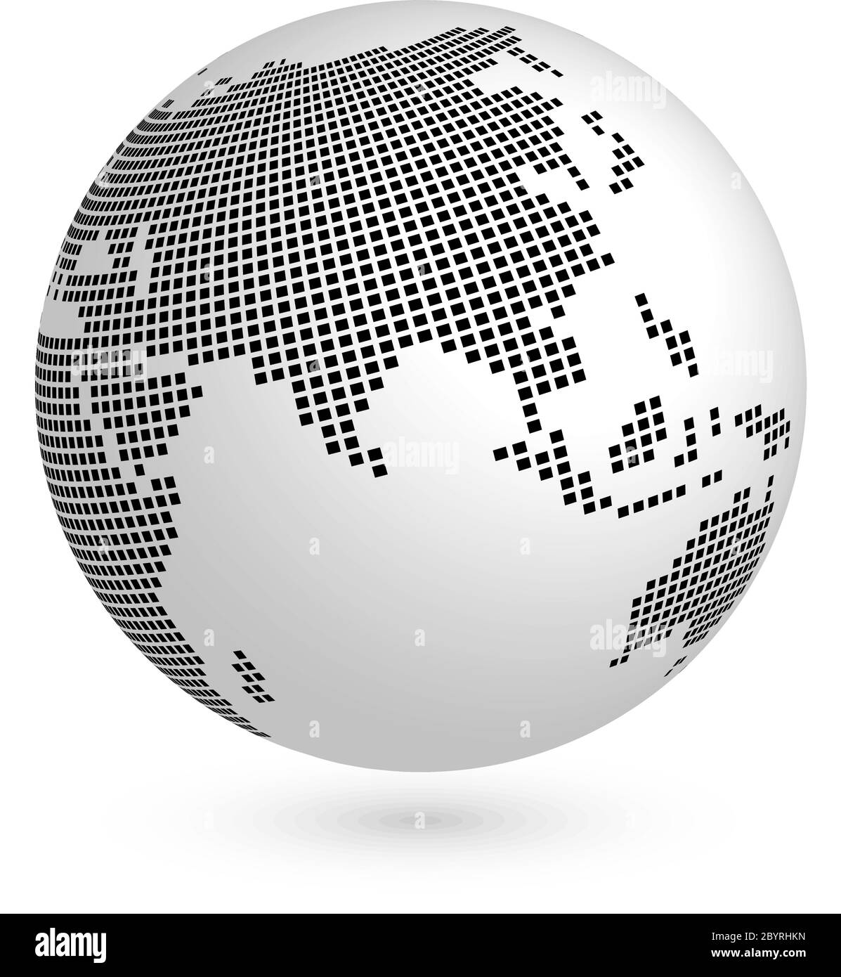 Planet Earth Globe With Black Squared Map Of Continents Asia 3d Vector Illustration With Shadow Isolated On White Background Stock Vector Image Art Alamy Planet Earth Globe With Black Squared Map Of Continents Asia 3d Vector Illustration With Shadow Isolated On White Background Stock Vector Image Art Alamy