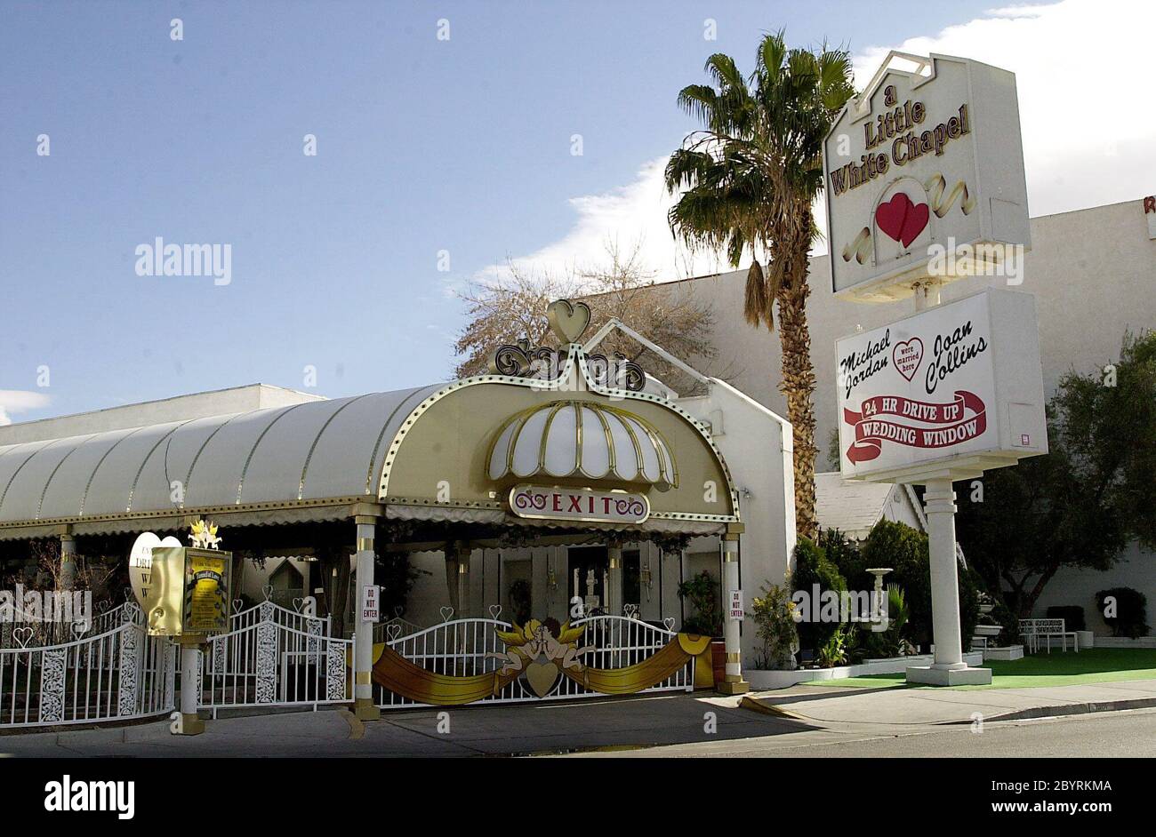 Wedding Chapel Las Vegsa 625 Hotel and most important places in Las Vegas The most beautiful place in Las Vegas Stock Photo