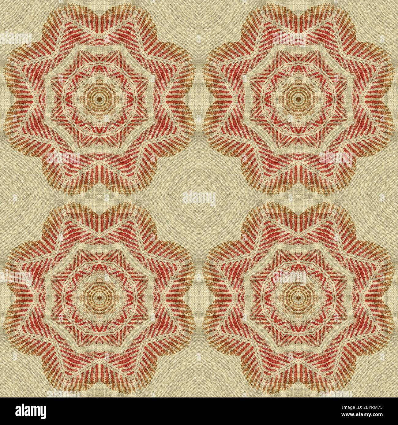 Seamless floral pattern paintings on fabric Stock Photo - Alamy