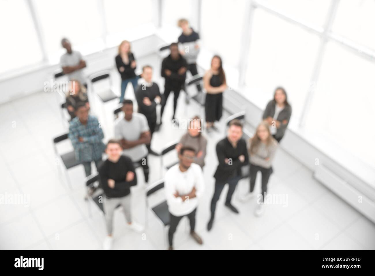 group of young people in the office Stock Photo - Alamy
