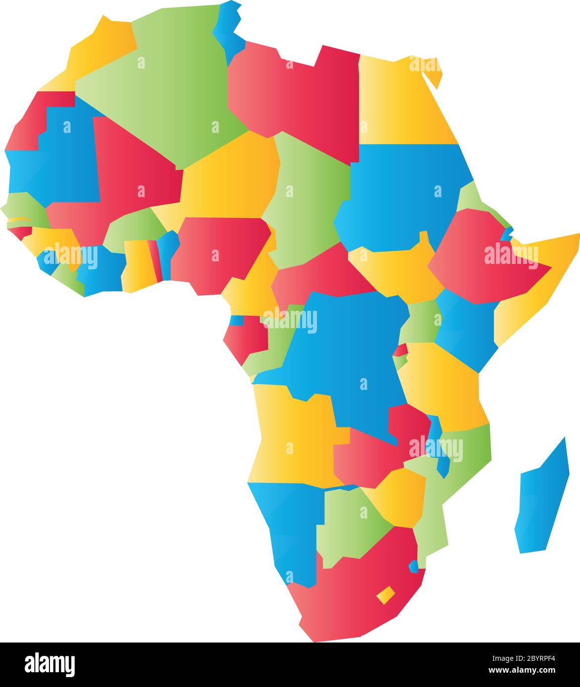 political map of africa