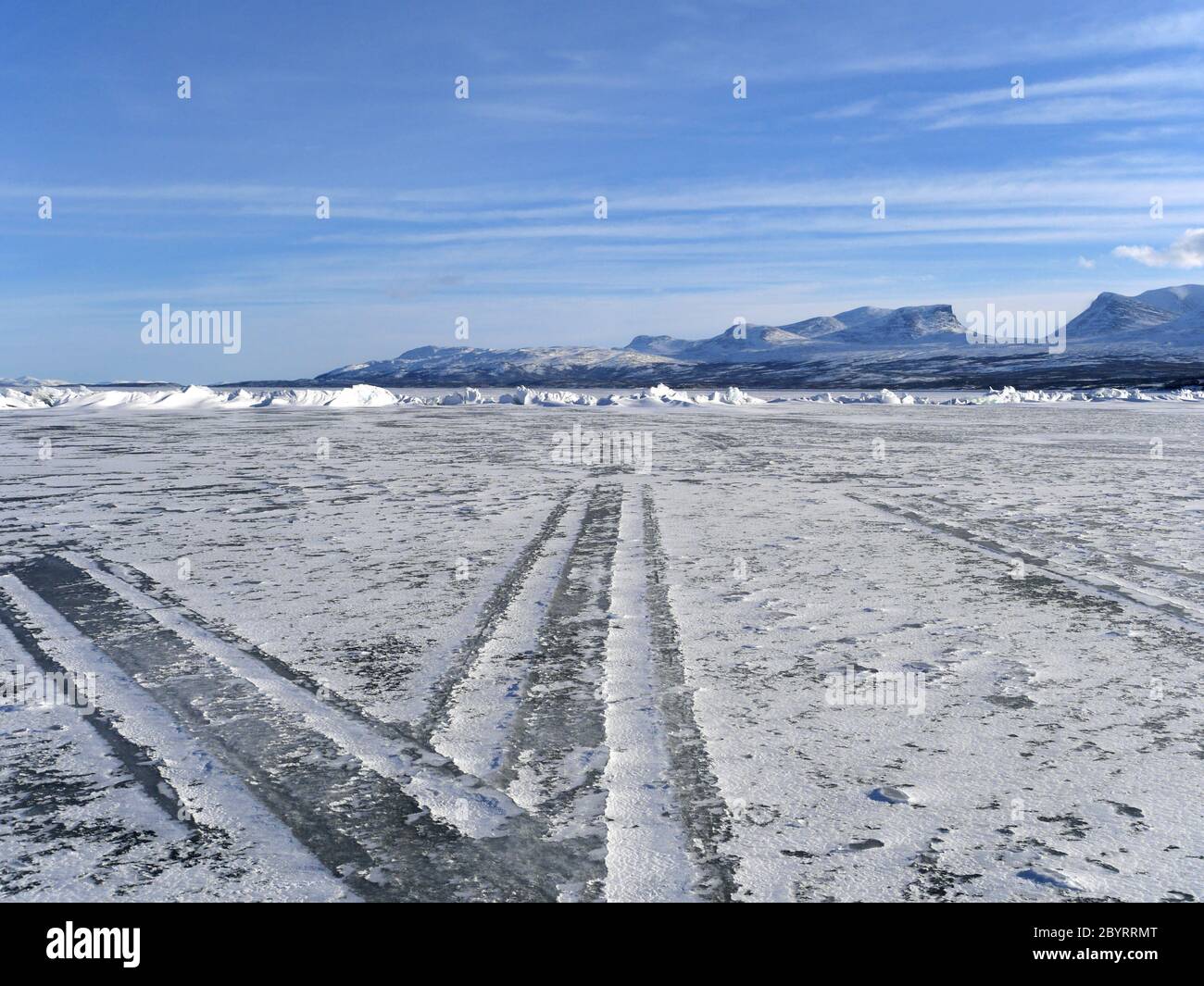 winter in swedish lapland Stock Photo