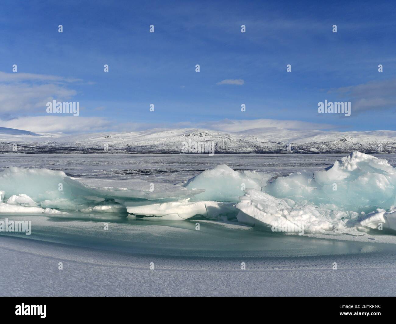 winter in swedish lapland Stock Photo