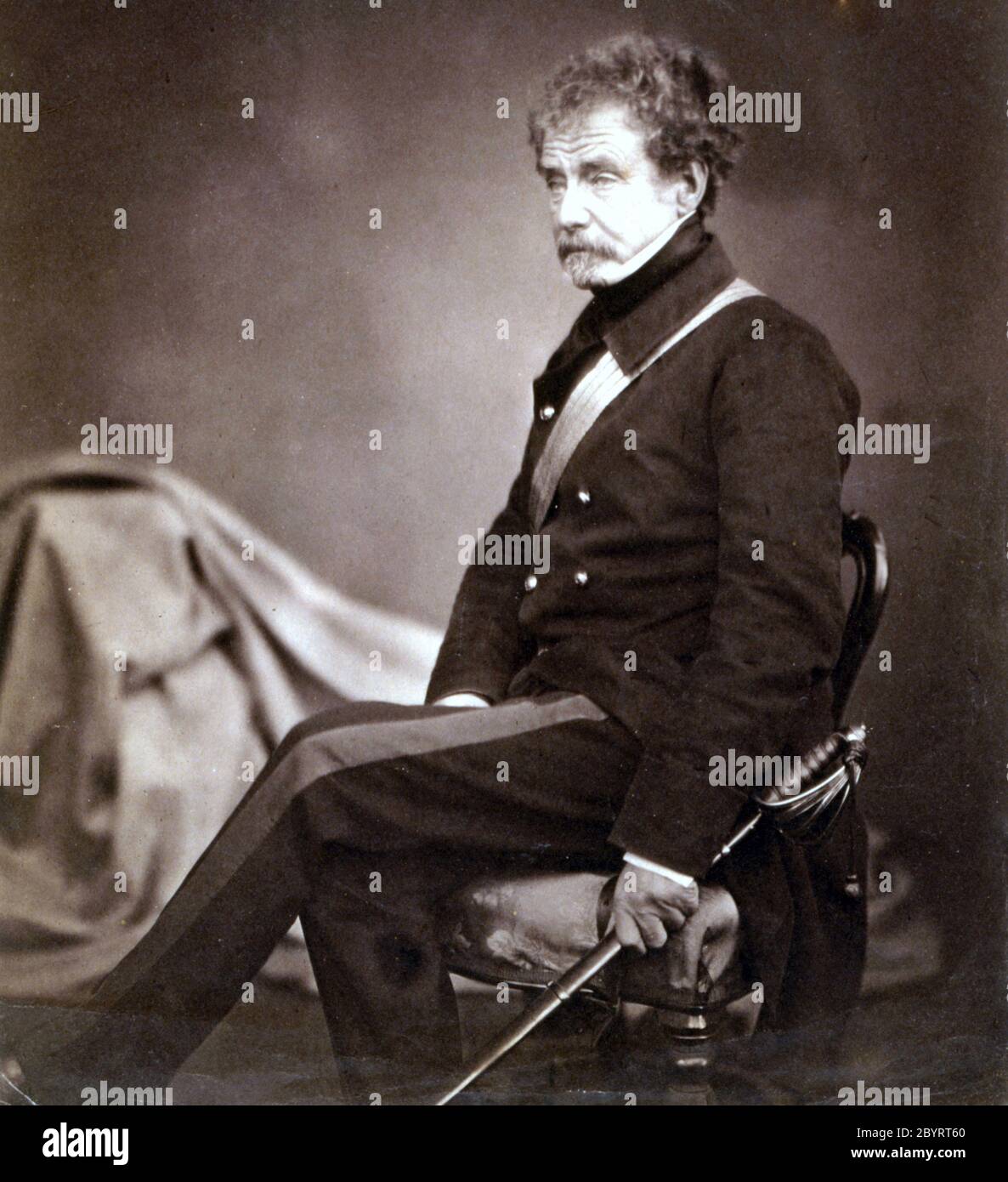 Field Marshal Colin Campbell, 1st Baron Clyde, (1792 – 1863), British Army officer. Lord Clyde in 1855 Stock Photo