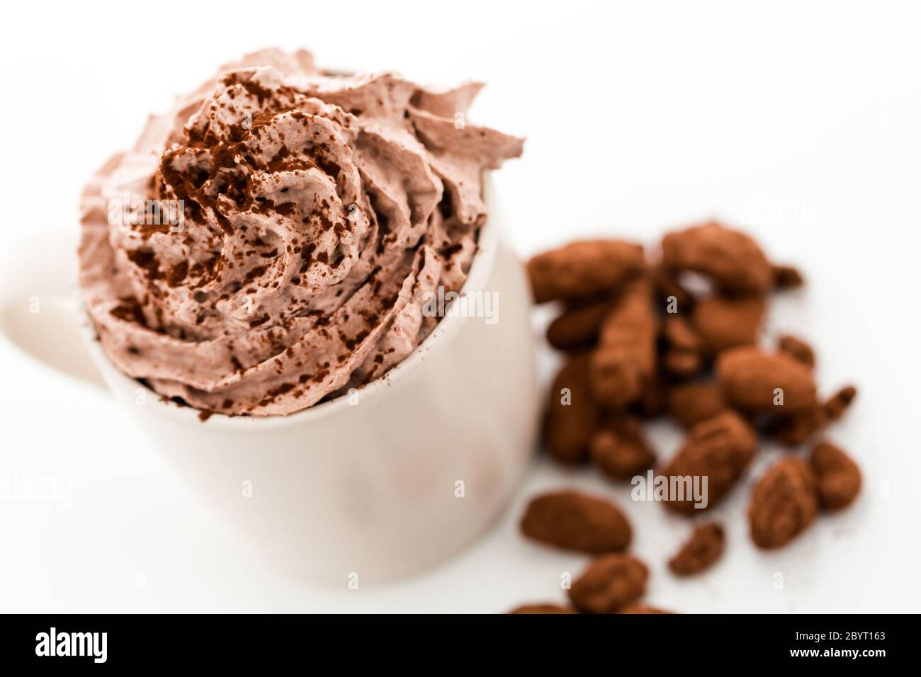 Sipping Chocolate Stock Photo