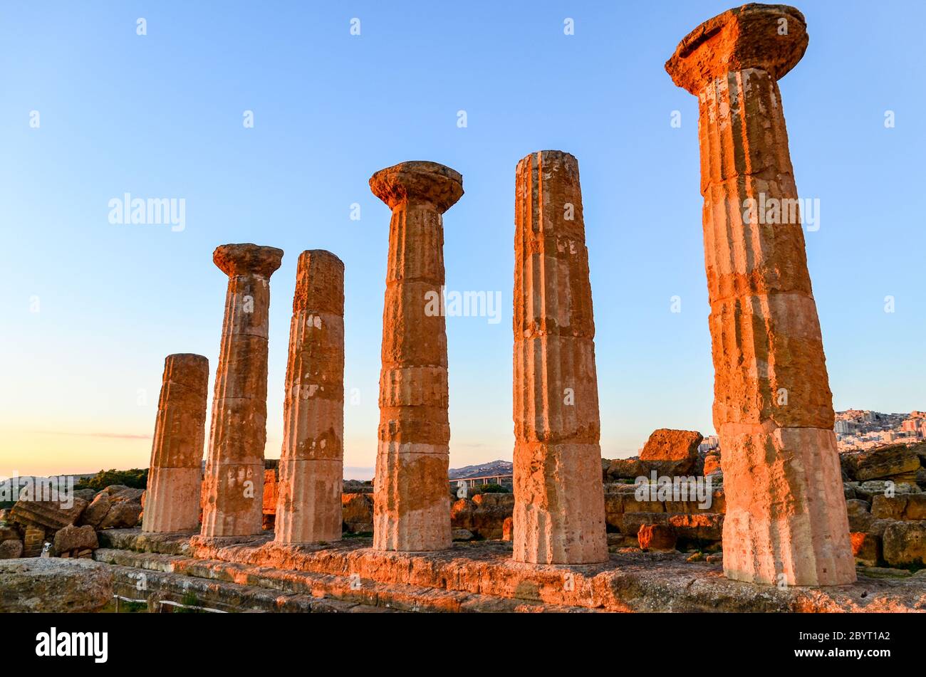 Temple of Heracles Stock Photo