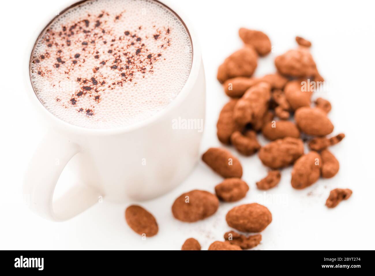 Sipping Chocolate Stock Photo