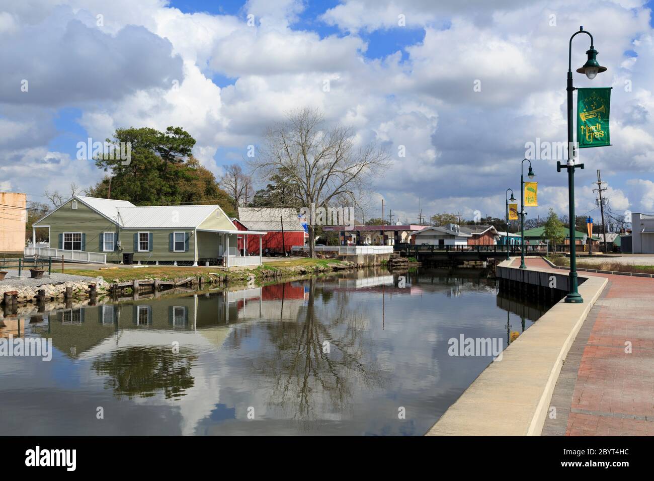 Boardwalk, Bayou Terrebonne, Houma, Louisiana, USA Stock Photo