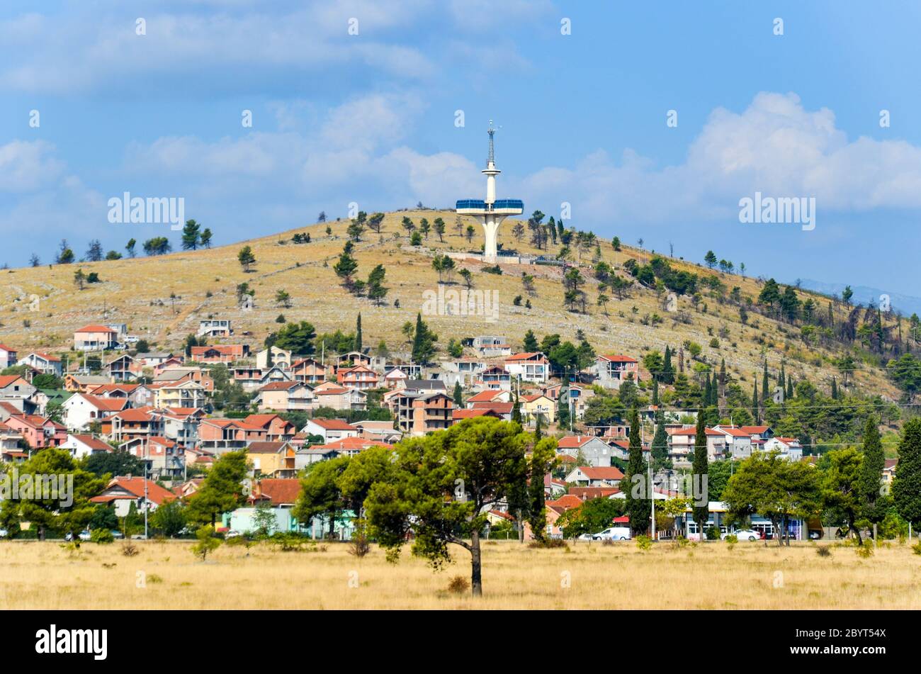 Control center of Agency of Telecommunications of Montenegro,Podgorica Stock Photo