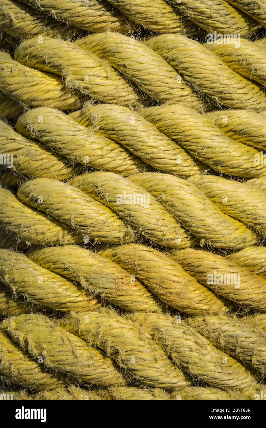 Long Yellow Rope Black yellow nylon rope hi-res stock photography and images - Alamy