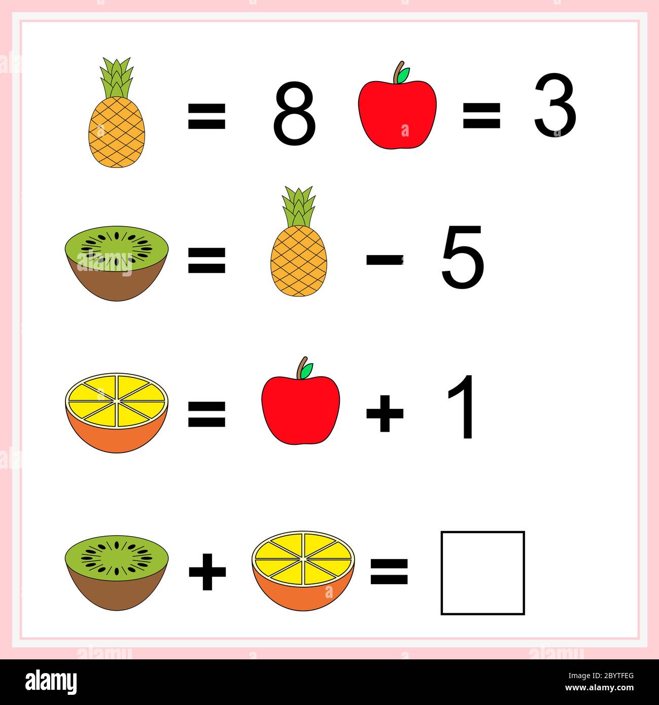 worksheet for kids. education puzzle game. children activity Stock Vector