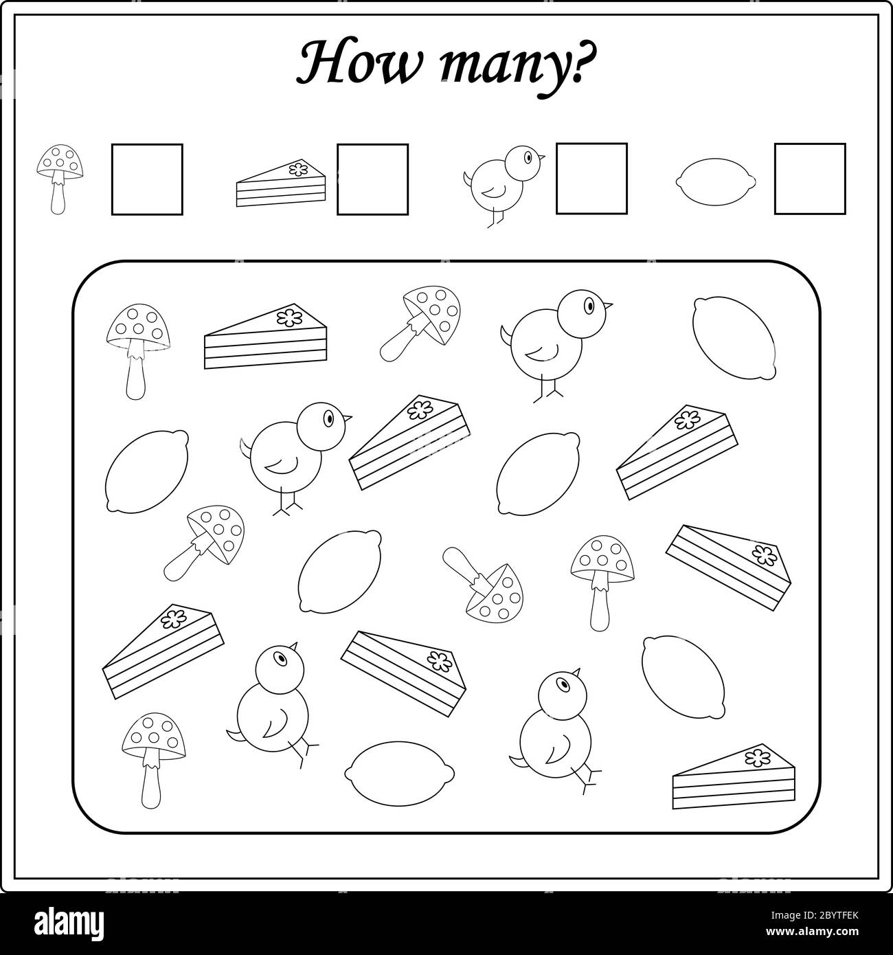 worksheet for kids. education puzzle game. children activity Stock ...