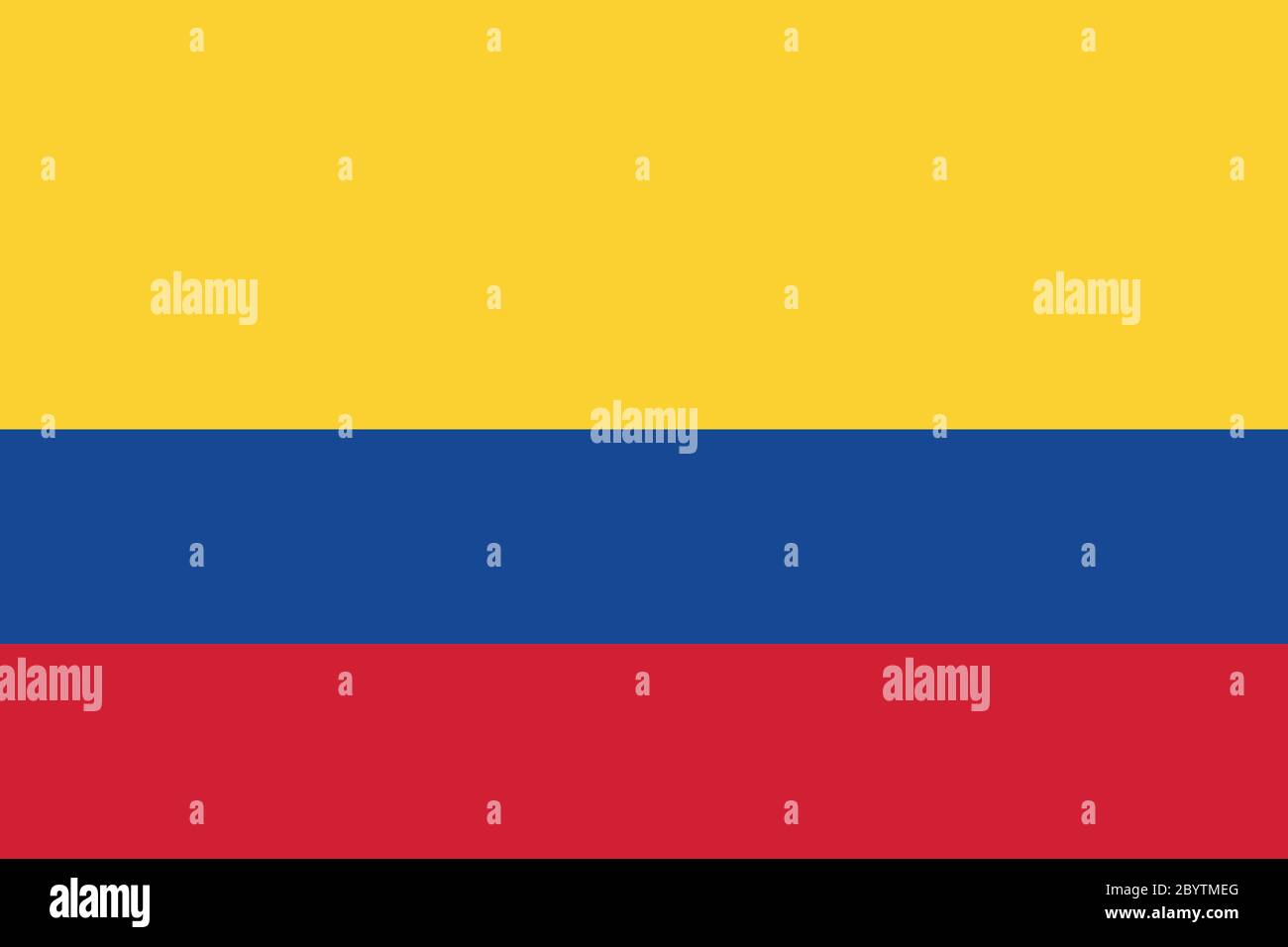 Color:blue Colombia Flag of Colombia. Vector flag with official colors and correct ...