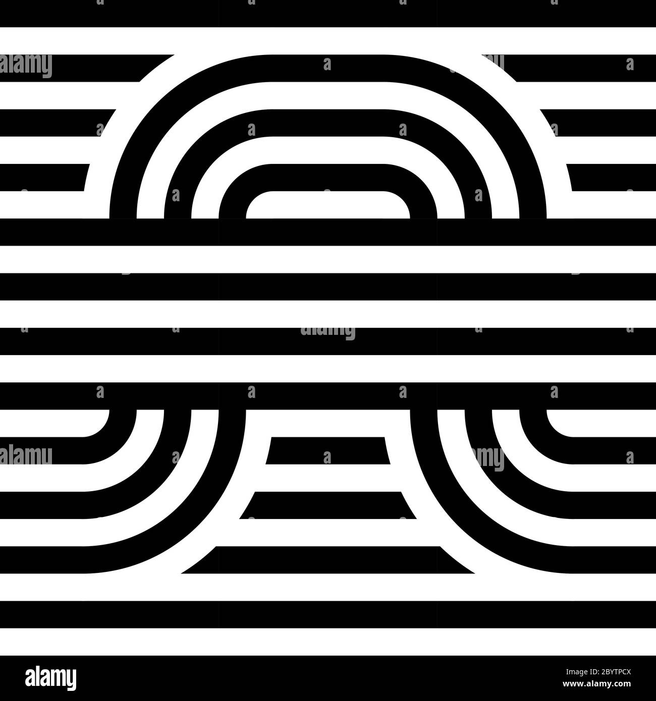Striped abstract seamless pattern background tile. Black and white retro stripy vector illustration. Textile fabric design element. Stock Vector