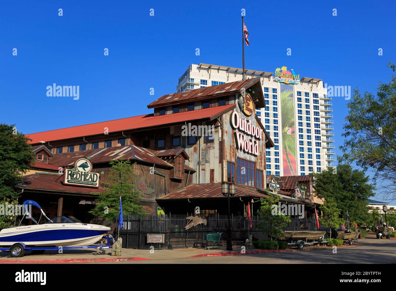 Louisiana Boardwalk Outlets & Margaritaville Casino, Bossier City, Louisiana, USA Stock Photo