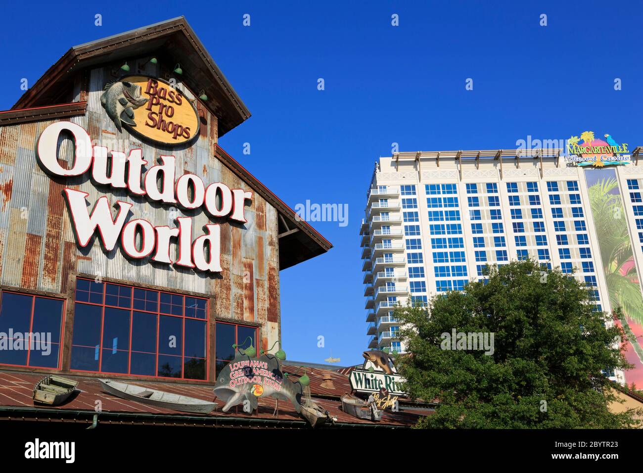 Louisiana Boardwalk Outlets & Margaritaville Casino, Bossier City, Louisiana, USA Stock Photo