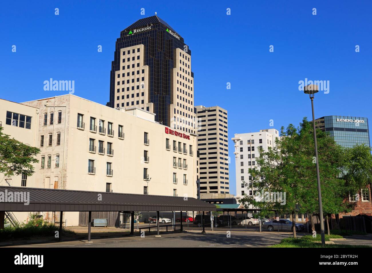 Downtown Shreveport, Louisiana, USA Stock Photo