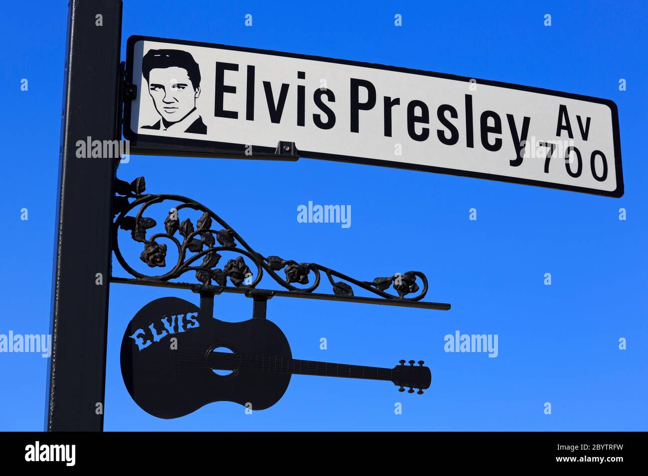 Sign, Elvis Presley Avenue, Shreveport, Louisiana, USA Stock Photo Alamy