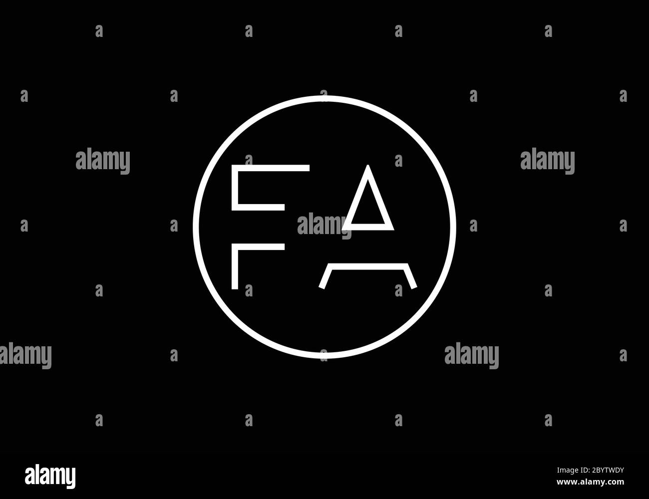 Initial Monogram Letter FA Logo Design Vector Template. FA Letter Logo ...