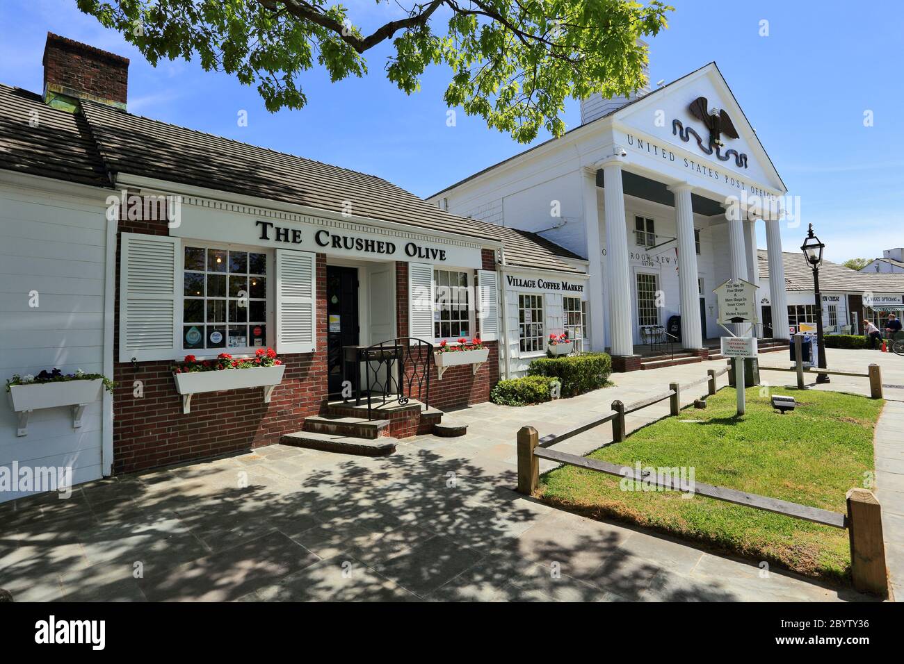 Stony Brook Village Center Long Island New York Stock Photo