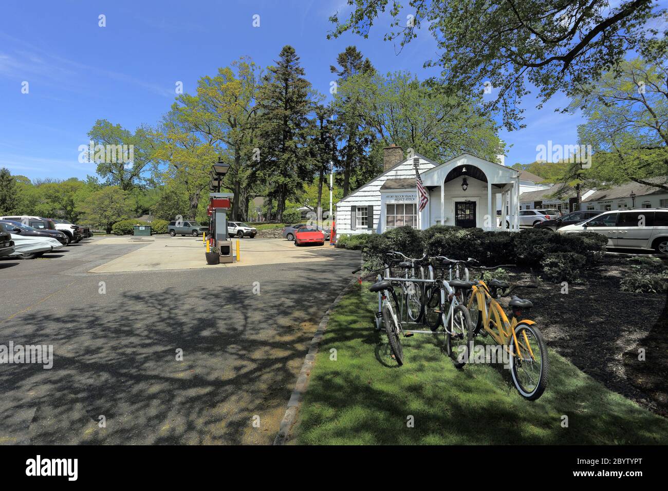 Gas station Stony Brook Village Long Island New York Stock Photo Alamy