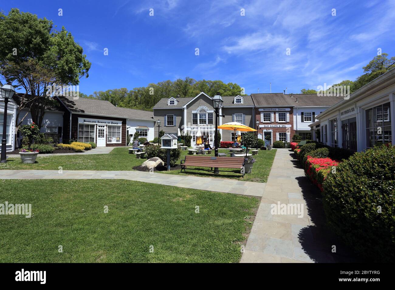 Stony Brook village center Long Island New York Stock Photo Alamy