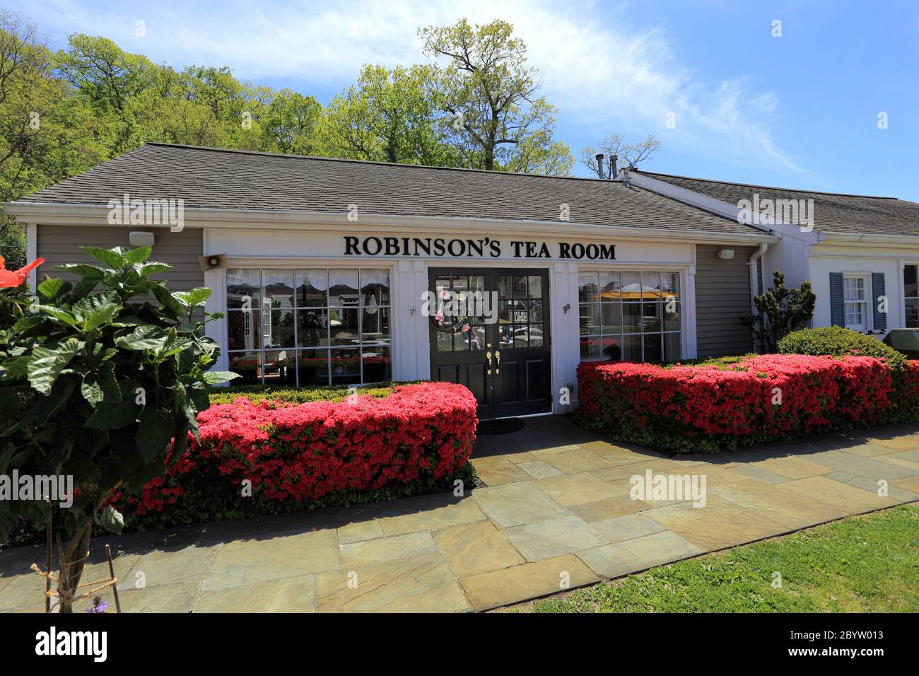 Robinson's Tea Room Stony Brook Village Long Island New York Stock Photo