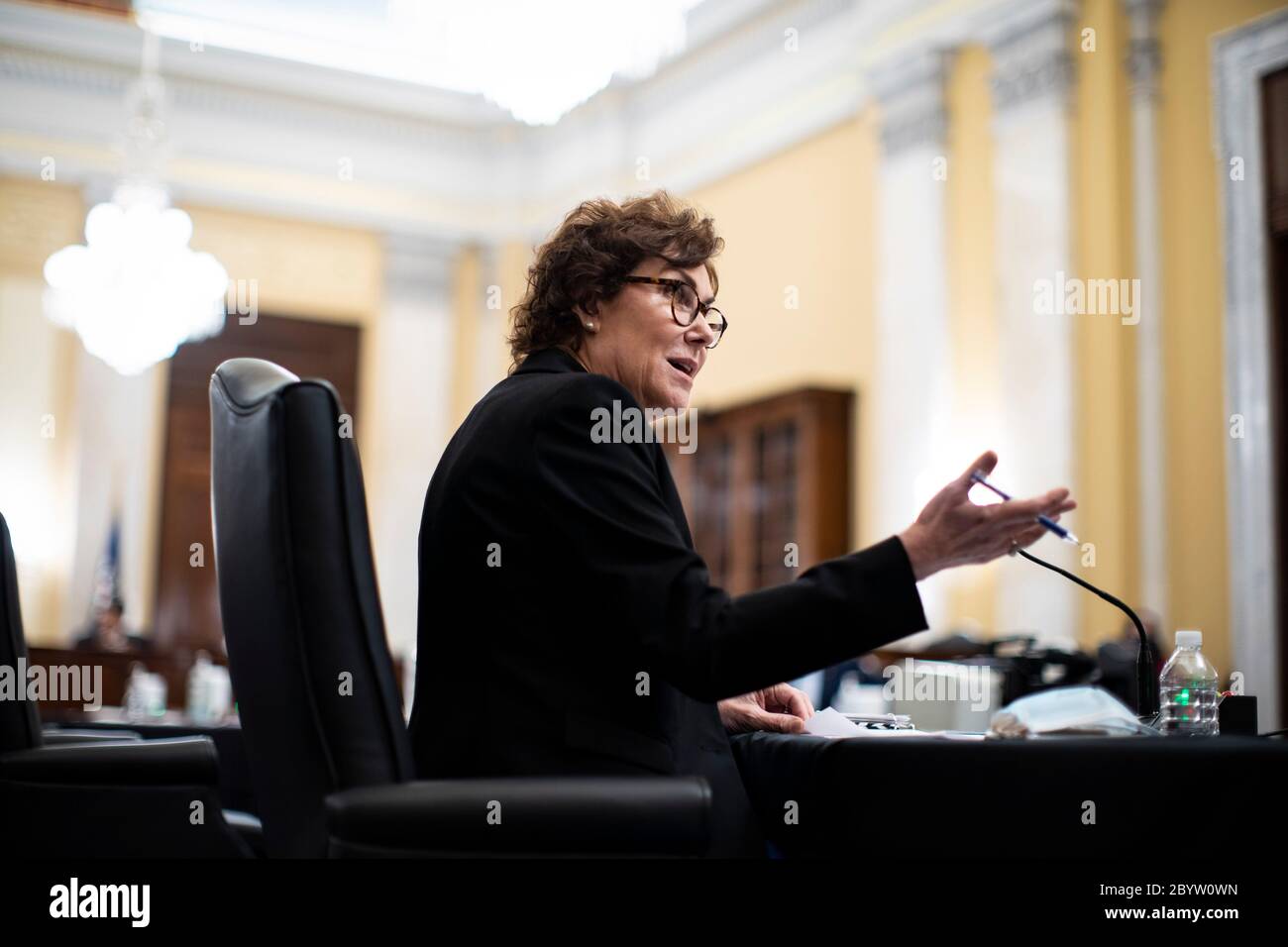 Washington, DC, USA. 10th June, 2020. United States Senator Jacky Rosen (Democrat of Nevada), speaks during a US Senate Small Business and Entrepreneurship Committee hearing in Washington, DC, U.S., on Wednesday, June 10, 2020. The hearing examines the government's virus relief package that offers emergency assistance to small businesses. Credit: Al Drago/Pool via CNP | usage worldwide Credit: dpa/Alamy Live News Stock Photo