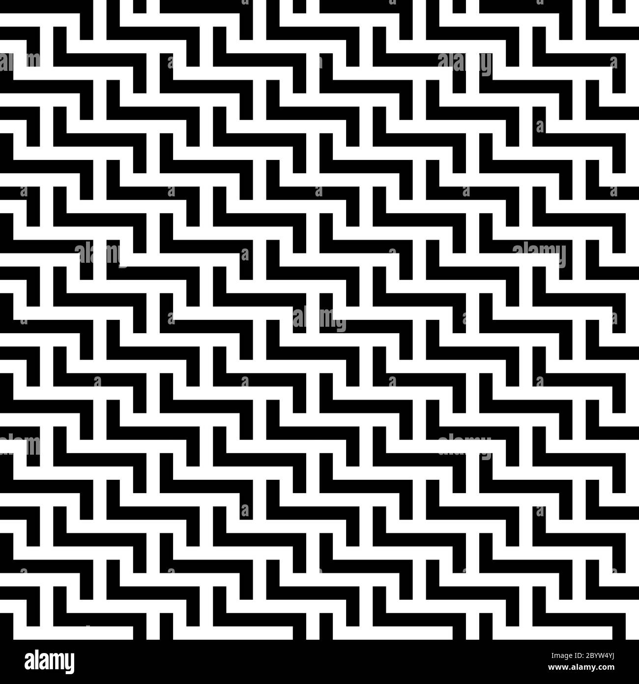 Abstract seamless pattern background. Maze of black geometric design ...